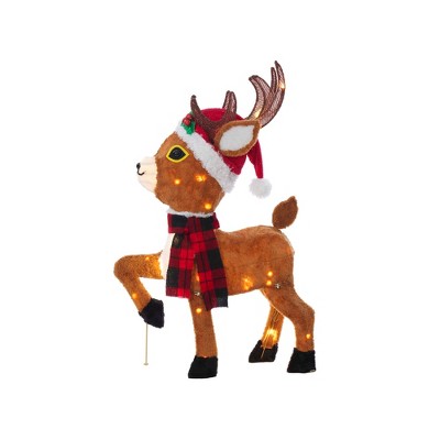 Everstar 36'' UL PLUSH REINDEER SCULPTURE, Brown