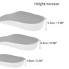 Unique Bargains Height Increase Shoe Inserts One Size Fits All White Gray 1 Pair - 2 of 4