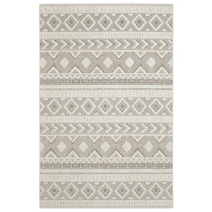 Captiv8e Designs Tiana Geometric Gray/Beige Rug - 1 of 4
