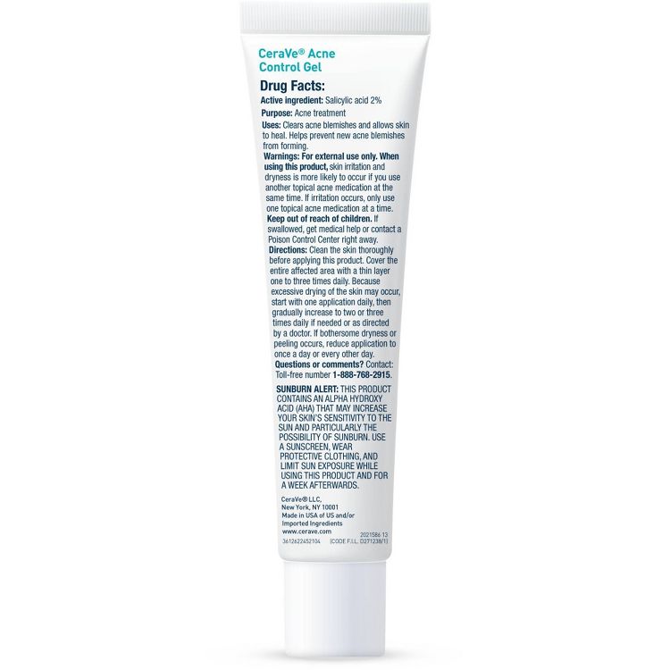 CeraVe Salicylic Acid Acne Treatment Control Gel - 1.35oz, 4 of 11