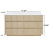 NicBex 6 Drawer Dresser for Bedroom,Modern Chest of Drawers with LED,Dressers for Kids Room,Living Room,Entry and Hallway,Natural - 3 of 4
