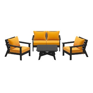 WestinTrends Avalon Outdoor 5-Piece Modular Sectional Patio Furniture Sofa Set - 1 of 4
