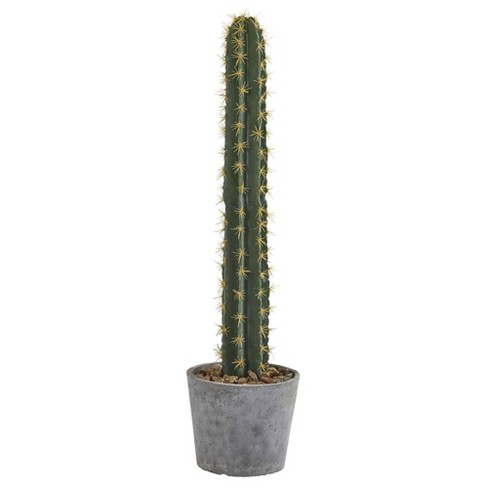 Nearly Natural 41-in Cactus in Stone Planter Artificial Plant - image 1 of 1