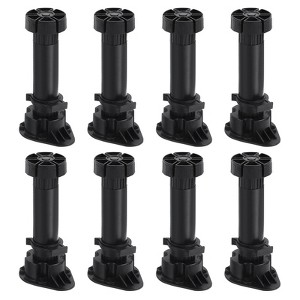 Unique Bargains Plastic Non-Skid Adjustable Thick Furniture Leveling Feet for Chairs 8 Pcs - 1 of 4