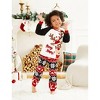 PATPAT Family Matching Pajamas Sets Colorblock Crewneck Long Sleeve Lightweight Pullover For Family - 3 of 4