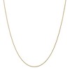 Black Bow Jewelry 1mm 10k Yellow Gold Solid Wheat Chain Necklace - 3 of 4