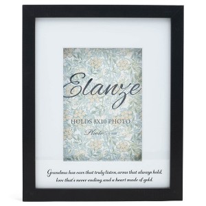 Elanze Designs Grandma Heart Made of Gold 8 x 10 Black Wood Matted Picture Frame - 1 of 4