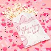 Big Dot of Happiness Tying the Knot Paper Treat Bags, Pink Bow Bachelorette Party Candy Bags, Greaseproof White Paper Sandwich Cookie Bags - 25 Count - 2 of 4