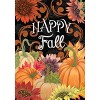 Briarwood Lane Happy Fall Chalkboard Floral Garden Flag Pumpkins Sunflowers 18" x 12.5" - 3 of 4