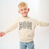 Embroidered Boo Arched - Toddler Hoodie - 2 of 4