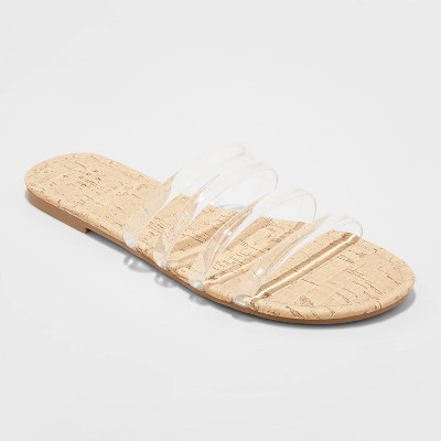 womens clear sandals