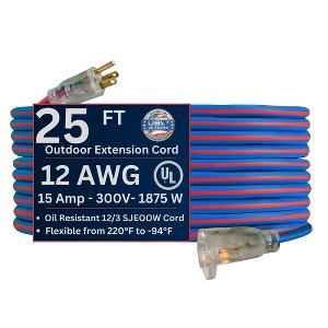 US Wire and Cable 12/3 Gauge Extreme Cold Weather Extension Cords - 1 of 4