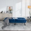 NicBex 70" Loveseat,Modern Convertible Folding Loveseat Sofa with Metal Legs,Upholstered 2-Seater Couch for Living Room,Bedroom,Apartment - 3 of 4