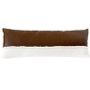 Sweet Jojo Designs Gender Neutral Unisex Body Pillow Cover (Pillow Not Included) 54in.x20in. Boho Faux Leather Ivory Brown - 2 of 4