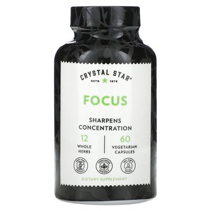 Crystal Star Focus, 60 Vegetarian Capsules - 1 of 3
