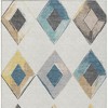 Ivory Gold And Gray Geometric Washable Indoor Outdoor Area Rug - 4 of 4