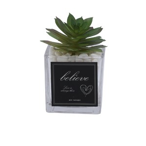 Unique Bargains Fake Plant Tree Plastic Green 1.97"x1.97"x5.91" 1 Pc - 1 of 4