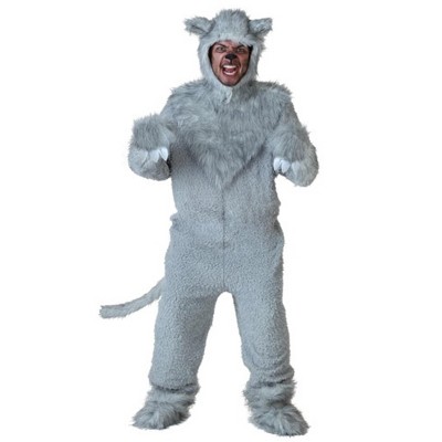 Halloweencostumes.com Large Adult Wolf Costume, Gray : Target