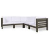 Syemin Patio Modern Accent Chairs, Outdoor Conversation Chairs, with Leisure Used, for Backyard, Garden, White, 90.75"*90.75"*26.5" - 2 of 4