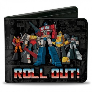 Adult Transformers Autobots Roll Out Comic Panels Bi-Fold Wallet - 1 of 1
