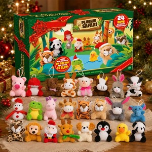 Joyfy 2026 Christmas Advent Calendar - 24 Days Mini Plush Stuffed