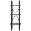 vidaXL 3-Tier Book Cabinet Sonoma Oak 15.7 in.x11.8 in.x41.3 in. Engineered Wood - 3 of 4