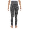MUK LUKS Women's 4" High Waisted Fleece Lined Leggings - 2 of 4
