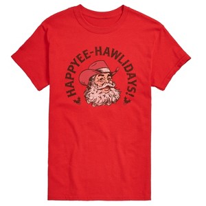 Men's - Instant Message - Happyee Hawlidays Short Sleeve Graphic T-Shirt - 1 of 4