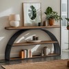 Hommoo 63" 3-Tier Arched Console Table, Narrow Entryway Sofa Table - 4 of 4