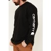 Carhartt Men's Loose Fit Heavyweight Long Sleeve Logo Graphic Work T-Shirt - K231-CHR - 4 of 4