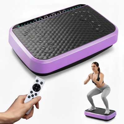 NAYSAYE Vibration Plate Exercise Machine Whole Body for Lymphatic Drainage Shaking Workout Board and Weight Loss for Women, Purple, 20.5"*14.2"*4.5"