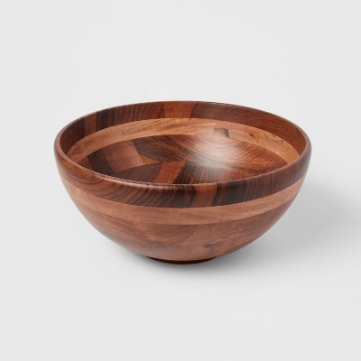 Large wooden hotsell serving bowl