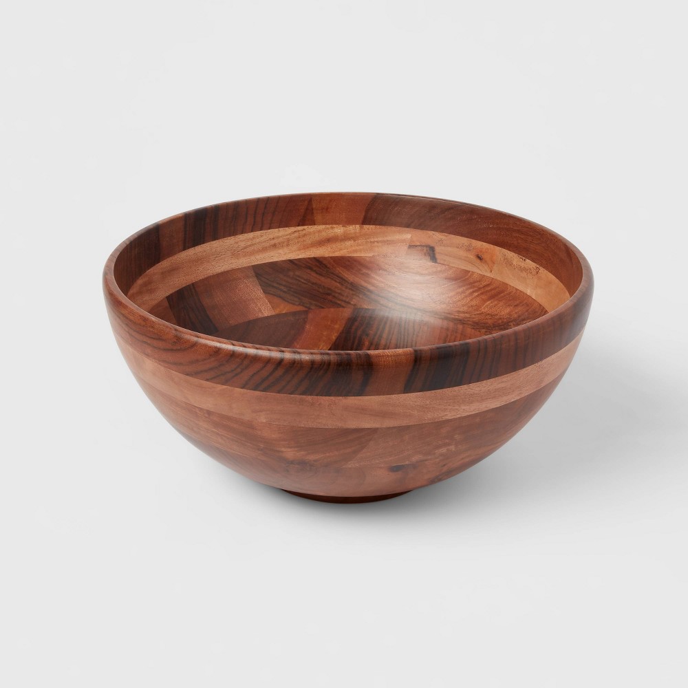 Photos - Other kitchen utensils 188oz Wood Signature Serving Bowl - Threshold™