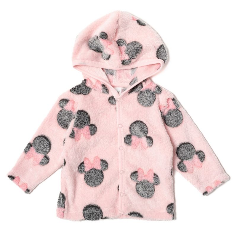 Disney Minnie Mouse Winnie the Pooh Baby Girls Fleece Jacket and Pants Newborn, 3 of 8