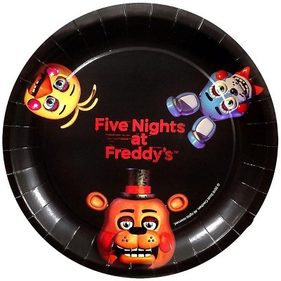 Forum Novelties Five Nights At Freddy's 8ct 9" Round Paper Plates