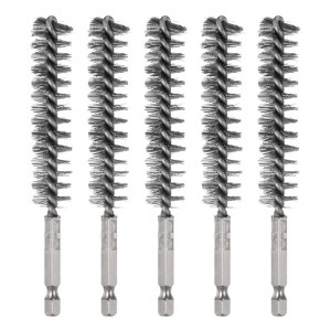Unique Bargains Stainless Steel Cleaning Tools and Accessories Durable 1/4 Inch Hex Bore Brushes - 1 of 4