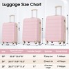 Cesicia 3 Piece Luggage Set Hardside Spinner Suitcase with TSA Lock 20in & 24 in & 28in - 2 of 4