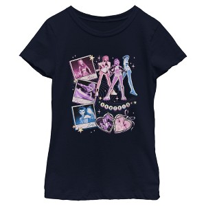 Girls KPop Demon Hunters Huntrix Cute Instant Film Portrait T Shirt - 1 of 4