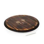 Picnic Time Mickey Mouse Fire Acacia Wood Lazy Susan Serving Tray