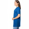 Woman Within Plus Size Perfect Short-Sleeve Shirred V-Neck Tunic - 4 of 4
