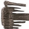 HomeRoots 12" Bronze Aluminum Blown Away Woman Tabletop Sculpture - 4 of 4