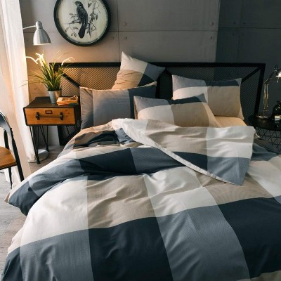 Der Rose BALHAM TRADE-3 Pieces All Season Queen Size Bed Comforter Set, Plaid Pattern Bedding Set A1# Checkered Queen 90"x90" — фото 8