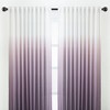 Chanasya 2pk Gradient Ombre Faux Belgian Flax Semi Sheer Window Curtain Panels - Set of 2 - 3 of 4