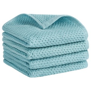 REGALWOVEN Solid Bathroom Hotel and Spa Waffle Cotton Hand Towels 13" x 30" - 1 of 4