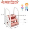 Safe 3-Step Toddler Stool for Kids ¨C Sturdy Plastic Standing Tower with Handrails and Non-Slip Pads ¨C Perfect for Bathroom, Kitchen Counter - 2 of 4