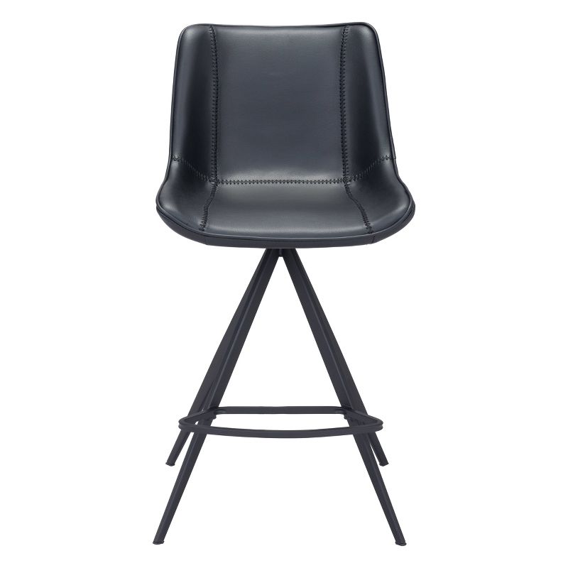 Set of 2 Fillmore Counter Height Barstools Black - ZM Home, 4 of 11