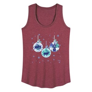 Women's - Frozen 2 - Winter Wonderland Ornaments Christmas Graphic Racerback Tank - 1 of 4