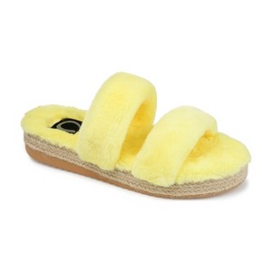 Journee Collection Women's Faux Fur Relaxx Slipper - 1 of 4