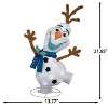 Gemmy Holiday Shimmering Magic Tinsel Yard Sculpture Olaf 20" Disney (Cool White), White - 3 of 4