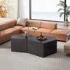 NicBex Modern Irregular Pentagon Nesting Coffee Table Set of 2 for Living Room and Office - 4 of 4